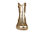 Bota Texana Fuffy Salto Bloco Ouro - Imagem 5