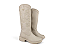 Bota Infantil Montaria Fuffy Cano Alto Detalhe Estrela Branco Off - Imagem 8