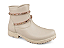 Bota Infantil Ziper Montaria Fuffy Tira Com Pedraria Branco Off - Imagem 1