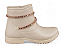 Bota Infantil Ziper Montaria Fuffy Tira Com Pedraria Branco Off - Imagem 2