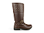 Bota Infantil Montaria Fuffy Com Detalhe Dourado Cafe - Imagem 2