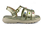 Sandalia Fuffy Infantil Metalizada Esferas Coloridas Ouro Light - Imagem 3