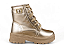 Bota Coturno Fuffy Com Fivela Tachas Douradas Ouro Light - Imagem 2
