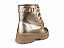 Bota Coturno Fuffy Com Fivela Tachas Douradas Ouro Light - Imagem 3