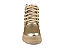 Bota Coturno Fuffy Com Fivela Tachas Douradas Ouro Light - Imagem 6