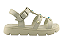 Sandalia Infantil Fuffy Com Tachas Douradas E Perolas Off White - Imagem 2