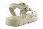 Sandalia Infantil Fuffy Com Tachas Douradas E Perolas Off White - Imagem 3
