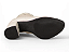 Bota Marina Carvalho Salto Bloco Com Tiras Off White - Imagem 5