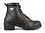 Bota Coturno Donna Lolita Com Detalhe Dourado Preto - Imagem 2