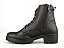 Bota Coturno Donna Lolita Com Detalhe Dourado Preto - Imagem 4