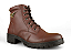 Bota Coturno Donna Lolita Com Detalhe Dourado Brown - Imagem 1