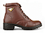 Bota Coturno Donna Lolita Com Detalhe Dourado Brown - Imagem 2