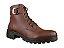 Bota Coturno Donna Lolita Com Fivela Cadarço Ziper Brown - Imagem 1