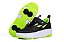 Tênis Infantil Anninha Tira Com Velcro Com Rodinhas Skate Preto/Verde Limao - Imagem 1