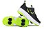 Tênis Infantil Anninha Tira Com Velcro Com Rodinhas Skate Preto/Verde Limao - Imagem 7