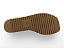 Sandalia Flat Flor De Lis Tira Com Fivela Com Adorno Com Strass Prata - Imagem 4