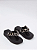 Chinelo Petite Jolie Flatform Bico Quadrado Correia Com Corrente Preto - Imagem 1