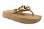 Chinelo Petite Jolie Flatform Bico Quadrado Correia Com Corrente Avela - Imagem 1