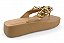 Chinelo Petite Jolie Flatform Bico Quadrado Correia Com Corrente Avela - Imagem 3