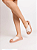 Chinelo Petite Jolie Smash Flat Tira Em X White - Imagem 2