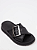 Chinelo Petite Jolie Feat Correia Com Fivela Preto - Imagem 1