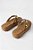 Tamanco Flat Moleca Correia Com Tachas Moeda Dourada Nude - Imagem 3
