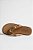 Tamanco Flat Moleca Correia Com Tachas Moeda Dourada Nude - Imagem 4