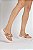 Chinelo Petite Jolie Flatform Bico Quadrado Correia Com Corrente White - Imagem 3