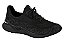 Tenis Meia Actvitta Esportivo Com Cadarço Leve Preto/Grafite - Imagem 1
