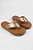 Tamanco Moleca FlatForm Chinelo Solado Alto Calce Facil Ouro Rosado - Imagem 1