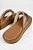 Tamanco Moleca FlatForm Chinelo Solado Alto Calce Facil Ouro Rosado - Imagem 5