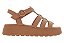 Sandalia Moleca Flatform Tratorada Com Fivela Nude - Imagem 2