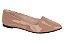 Sapatilha Feminina Moleca Bico Fino Casual Nude Verniz - Imagem 1
