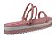 Sandalia Molekinha Flatform Com Tiras Calce Facil Rosa - Imagem 5