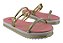 Sandalia Molekinha Flatform Com Tiras Calce Facil Dourado - Imagem 5