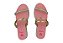 Sandalia Molekinha Flatform Com Tiras Calce Facil Dourado - Imagem 7
