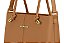 Bolsa Moleca Alça Ajustavel Com Detalhes Dourados Camel - Imagem 3