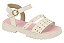 Sandalia Infantil Molekinha Strass Fivela  Branco Off - Imagem 1