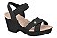Sandália Modare Meia Pata Calce Fácil Preto - Imagem 1