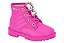 Bota Infantil Bebe Molekinha Coturno Com Desenho Pink Neon - Imagem 1