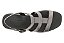 Sandália Flat Moleca Com Tiras Frontal E Fivela Metalizada Grafitte/Preto - Imagem 6