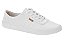 Tenis Casual Moleca Com Cadarço Branco - Imagem 1
