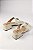 Tamanco Feminino Littz Com Salto Baixo  Off White/Ouro - Imagem 3
