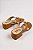 Tamanco Feminino Littz Com Salto Baixo  Calf Ambar/Ouro - Imagem 3