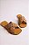 Sandalia Rasteira Feminina Littz Tiras Cruzadas  Caramelo - Imagem 1