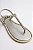 Sandalia Rasteira Littz Tira Unica Com Adorno Prata - Imagem 3