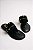 Sandalia Rasteira Feminina Com Spikes Calce Facil Camurca Preto/Ouro - Imagem 1