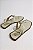 Sandalia Rasteira Feminino Littz Com Fivela E Pedraria   Off White/Off White/Ouro - Imagem 4