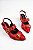Sapatilha Feminino Addan Com Bico Fino Casual   Vermelho - Imagem 1