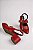 Sapatilha Feminino Addan Com Bico Fino Casual   Vermelho - Imagem 2
